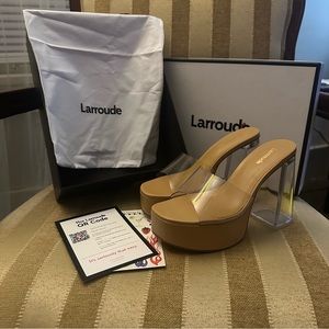 Larroude Dolly Mule Lucite